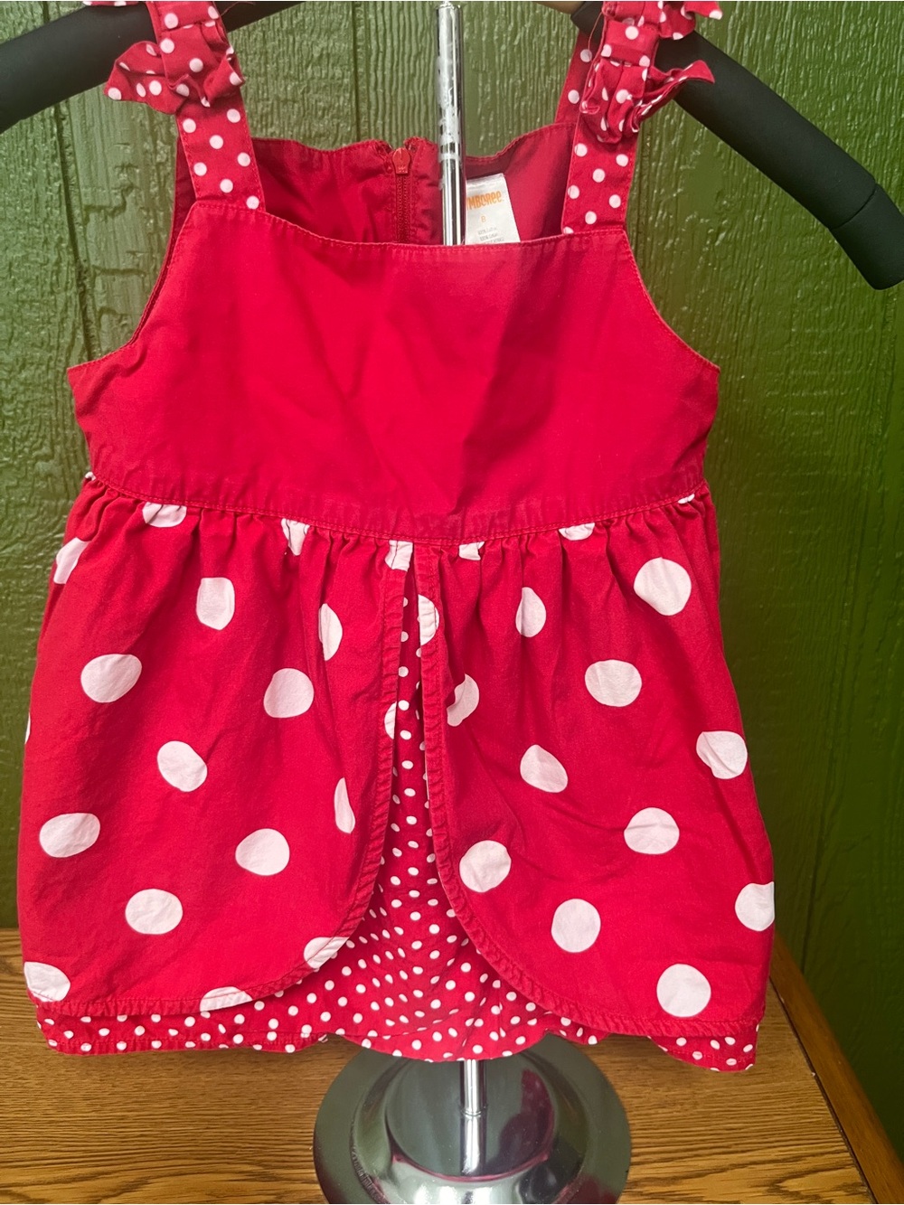 Gymboree Red Polka Dot Dress with Tie Straps